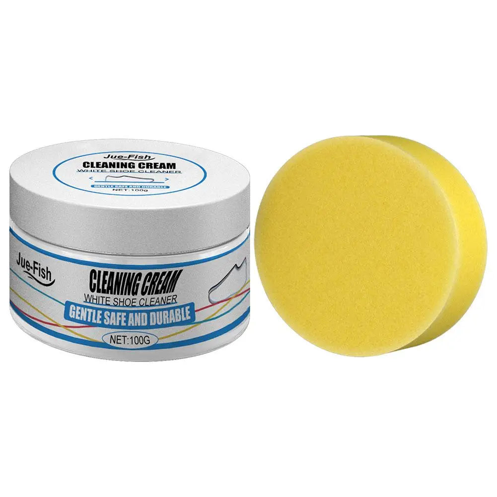 Cream for cleaning and whitening shoes