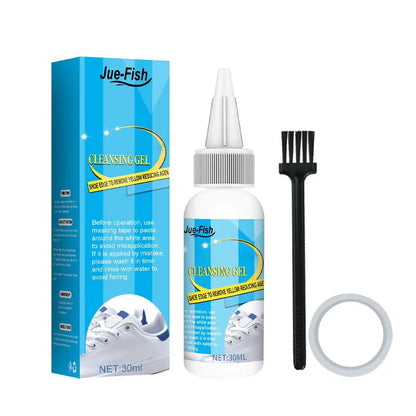 Cream for cleaning and whitening shoes