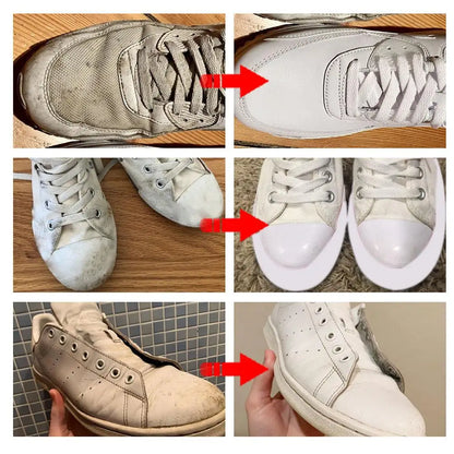 Cream for cleaning and whitening shoes